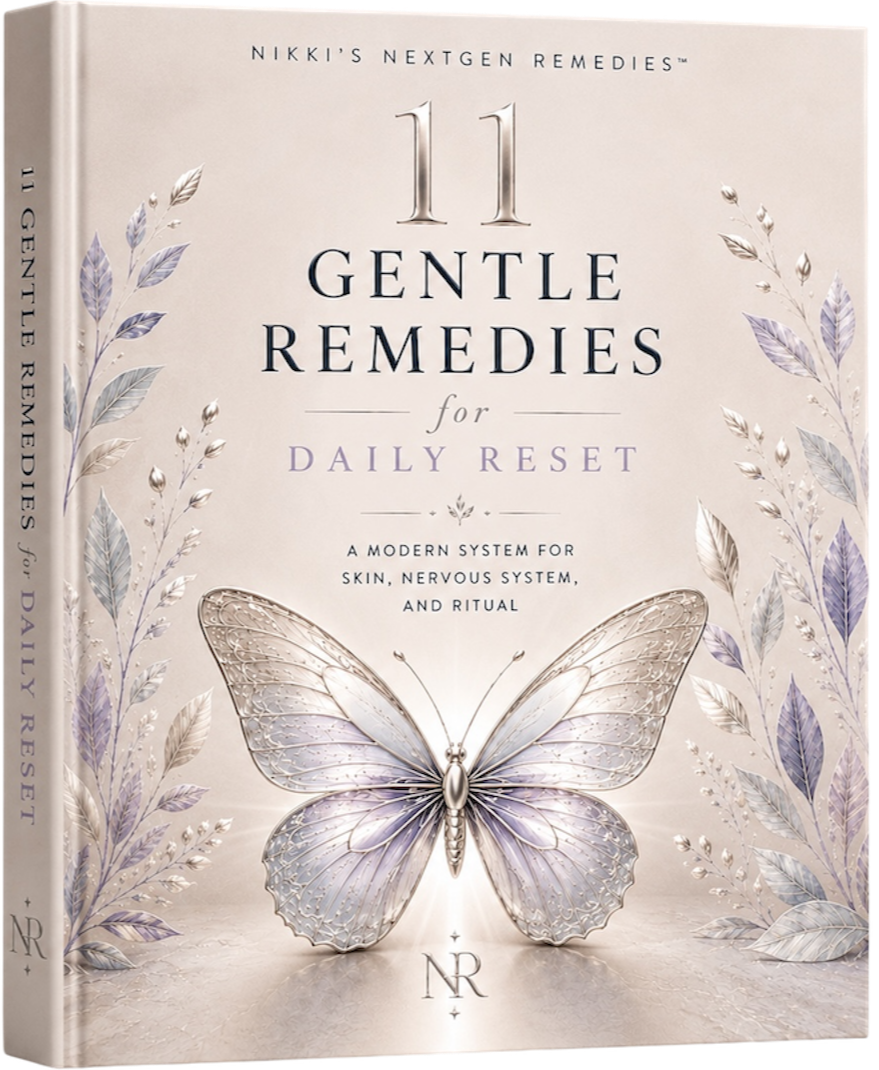 11 Gentle Remedies for Daily Reset hardcover book